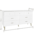 thumbnail image 6 of 7 Chest Drawer Dresser for Bedroom, Large Capacity Dresser, Modern Wood Cabinet for Bedroom, Living Room, Closets, Hallway, 6 of 10