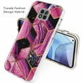 thumbnail image 3 of Kaleidio Case For Motorola Moto G Power (2021 Version Only) [Thick Hybrid] Protective TPU [Shockproof] Skin Cover [Rich Purple Marble Design], 3 of 4
