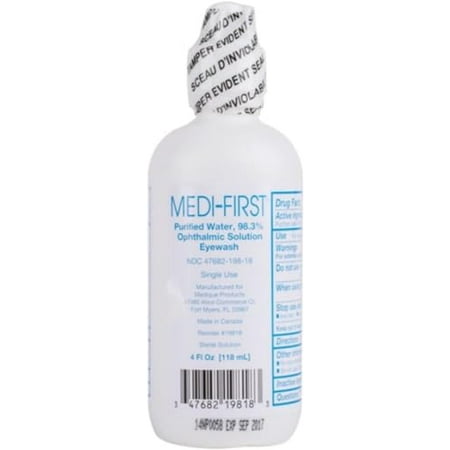 Medique First Aid Eyewash, 4 Ounce Bottles - 1/Pack of 6