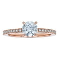 thumbnail image 3 of 14K Rose Gold 1 ct. Certified Natural Diamonds Solitaire Engagement Ring By Hollywood Hills Jewelers, 3 of 7