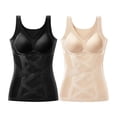 thumbnail image 4 of JUUNthy Womens Shapewear Tank Tops, Breathable Seamless Tummy Control Push Up Bulit in Bra No Show Everday Body Shaper Beige M, 4 of 7