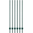 thumbnail image 3 of OUYAWEI 6pcs 7FT Metal Fence Post T Post Wire Fence Lawn Garden Green, 3 of 6