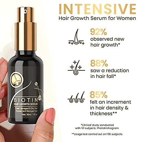 Suero de bomba para el crecimiento del cabello, suero para el crecimiento del cabello con biotina, esencia para el crecimiento del cabello para la pérdida y el crecimiento del cabello