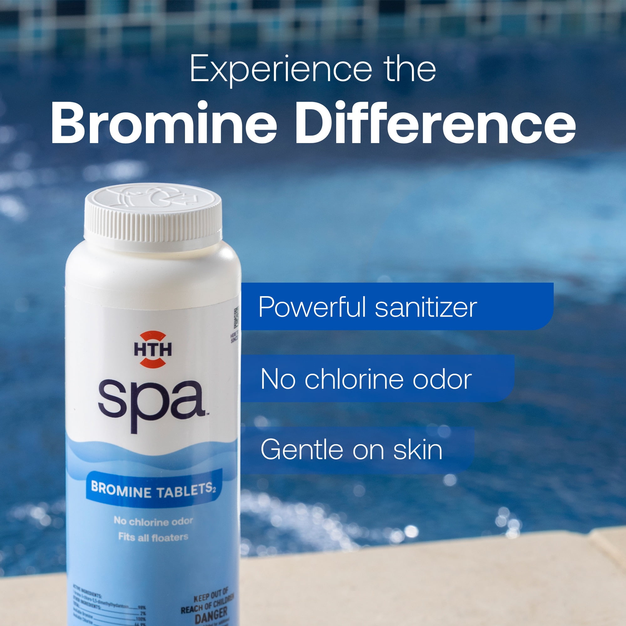 HTH Spa Care Bromine Tablets, Bromine Pool Chemical Sanitizer