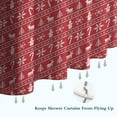 thumbnail image 6 of Red Christmas Knitted Pattern Shower Curtain 72"x72" ,Bathroom Decorative Shower Curtains Set with 12 Hooks,Modern Waterproof Washable Shower Curtain, 6 of 6