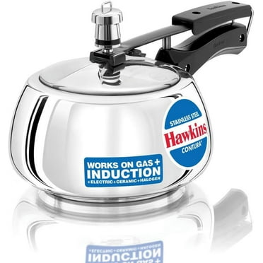 Hawkins Stainless Steel Contura Induction Compatible Pressure Cooker, 2 Liter