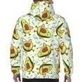 thumbnail image 5 of Bingfone Avocado Doing Sport Men'S Drawstring Hoodie Long Sleeve Pocket Sweatshirts-Medium, 5 of 9