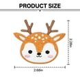 thumbnail image 2 of BESTSKY Iron On Patches,Fun Cartoon Animal Patches for Clothes,Trendy Iron On Patches for Clothes,Versatile Embroidered Patches for Jeans,Deer, 2 of 7