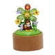thumbnail image 2 of Adornos de caja musical de cuerda para el desarrollo sensorial de San Valentín. Adorno de mesa. Molino de viento de flores, 2 of 9