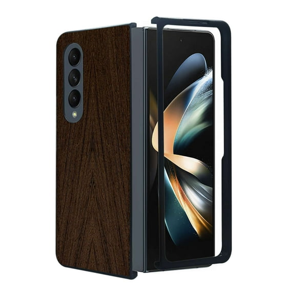 ANJ  Protective Snap-On Design Printed Case Compatible with Samsung Galaxy Z Fold 4 - Hard Wood Floor