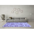 thumbnail image 3 of Ahgly Company Indoor Rectangle Abstract Blue Modern Area Rugs, 2' x 3', 3 of 4
