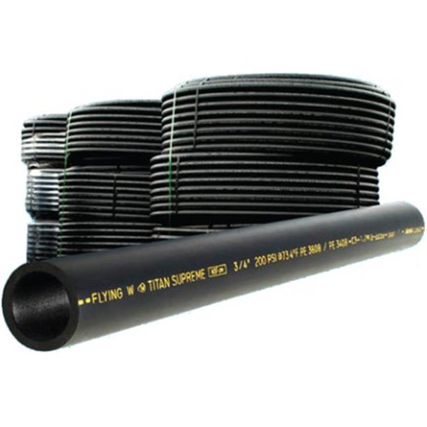 Flying W Plastics W47125100 1.5 in. x 100 ft. Polyethylene Plastic Pipe