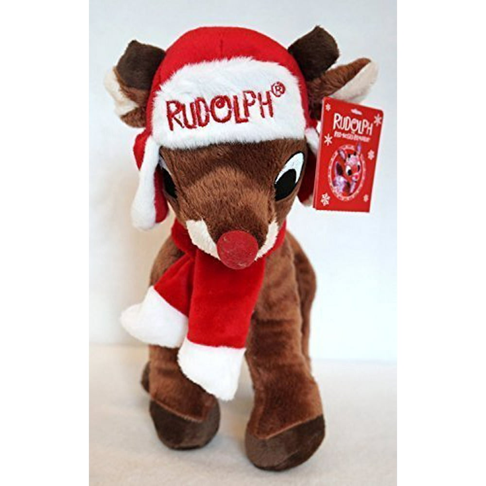2013 Rudolph The Red Nosed Reindeer Xmas Plush Doll 11 What & Scarf Nwt - Walmart.com - Walmart.com