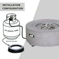 thumbnail image 5 of Afterglow TerraFab 30" Round 40,000 Btu Propane Fire Pit Fire Table for Outdoor Patio Garden Backyard Decking Décor, Grey, Weather Resistant Cover and Lava Rocks Included, CSA Certified, 5 of 8