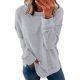 thumbnail image 1 of Gibobby Sudadera con forro polar Mujer 1 Uds. Sudadera holgada informal de manga larga con cuello redondo de Color sólido para mujer Otoño Invierno 1 Uds. Sudadera sin capucha(Gris, XXL), 1 of 5