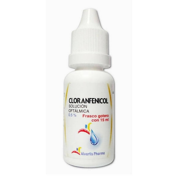 Solvaris Cloranfenicol 5 mg frasco gotero 15 ml solución oftálmica