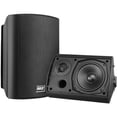 thumbnail image 1 of Pyle Sistema de altavoces Bluetooth activo+pasivo, woofer de 6,25", carcasa de ABS resistente al agua para interiores y exteriores con soporte de pared, clasificación IP44 de grado marino, refuerzo de, 1 of 5