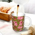 thumbnail image 3 of Yiaed Cartoon Pigs Print Ceramics Coffee,Large Handle Design,Extra Large Tea and Coffee Cup for Office and Home Mugs, 3 of 6