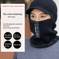 thumbnail image 3 of Knitted Hat Scarf Set, Double Layers Windproof Neck Warmer  For Skiing For Men, 3 of 7