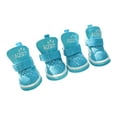 thumbnail image 2 of 4Pcs Dog Shoes for Small Dogs Boots for Hot Pavement Winter Snow Booties for Puppy with Reflective Strip Anti-Slip Rubber Sole, 2 of 8