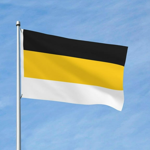 Flag of the Russian Empire black yellow white 3x5ft Garden Flag Indoor Outdoor Decoration both Sided Banner