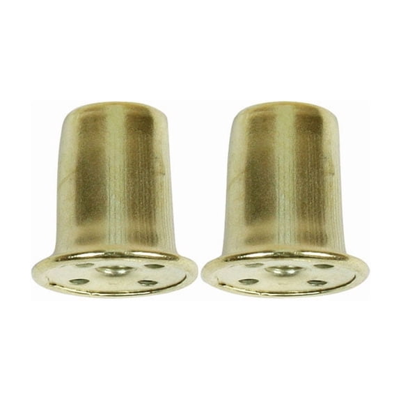 Jandorf Finial 1 In., 1/4 In. Pack / 2 Brs Finish Pack of 6