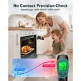 thumbnail image 4 of ERICKHILL ROOKCORE Infrared Thermometer -50℃~600℃ Adjustable Emissivity Non-Contact Laser Thermometer Gun LCD Backlit Display -Compact Size for Vehicle Repair/Cooking/BBQ/Freezer/Food, Dark Green, 4 of 7