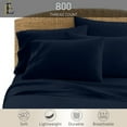 thumbnail image 2 of PRATYUX RV Short Queen 6-PC Sheet Set 800-TC 100% Egyptian Cotton, 15" Deep Pockets - Navy Blue, 2 of 7