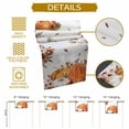 thumbnail image 5 of Thanksgiving Pumpkin Table Runner, Autumn Thanksgiving Kitchen Dining Table Decoration for Home Party Decor 13x90 Inches, 5 of 9