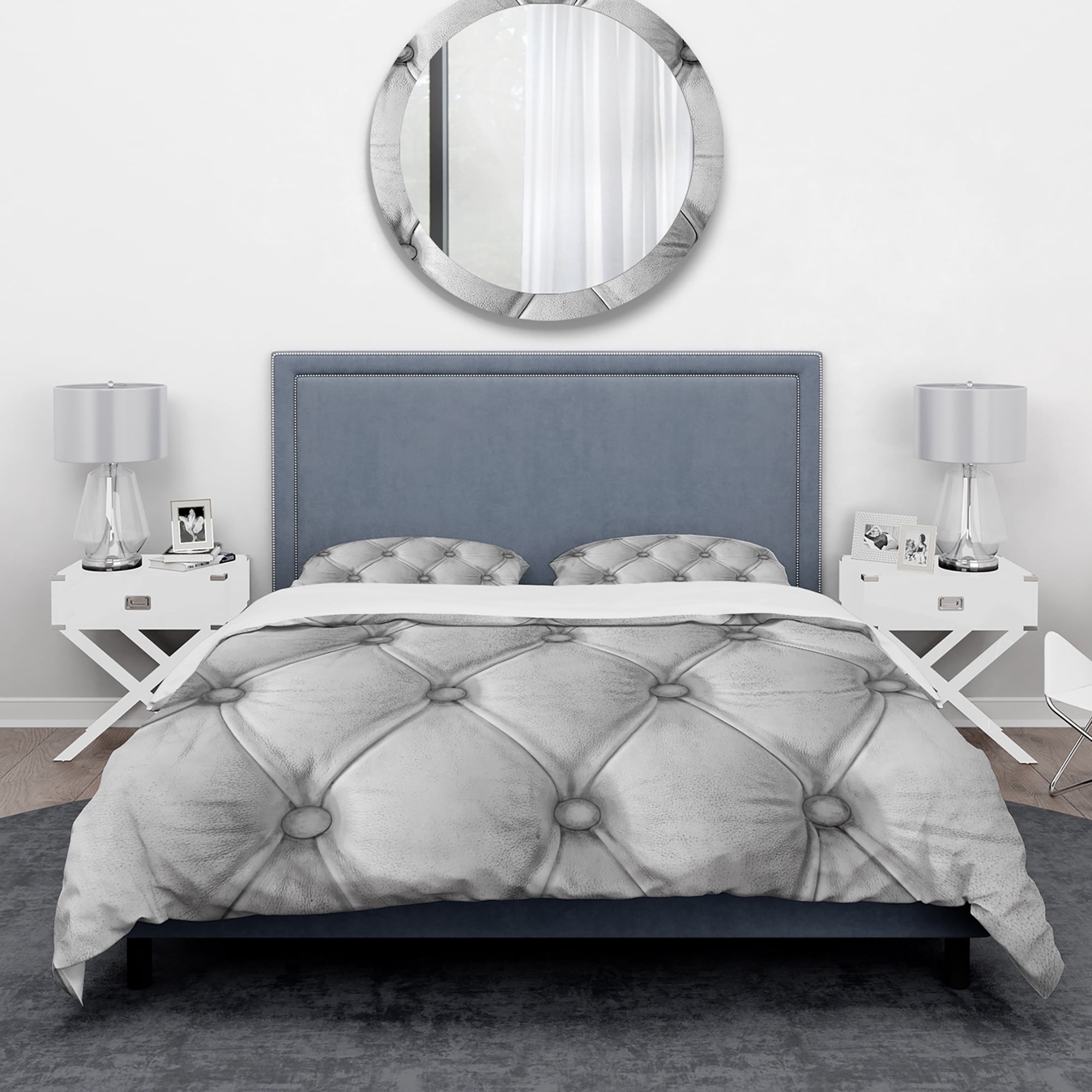 Designart 'Luxury classic leather pattern' Vintage Duvet Cover Set