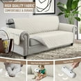 thumbnail image 3 of Sanmadrola Sofa Cover 100% Waterproof Couch Slipcovers Washable Non-Slip Furniture Protector with Pockets/Elastic Straps/Silicone Backing for Kids Pets Dogs, Beige, Chair, 3 of 9