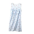 thumbnail image 2 of Taqqpue Plus Size Sleeveless Nightgowns for Women Cotton Soft Knee Length Night Gowns Sleepshirts Loose Fit Sleepwear Dress Casual Solid Color Scoope Neck House Dress Women, 2 of 5