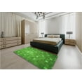 thumbnail image 4 of Ahgly Company Indoor Rectangle Patterned Green Area Rugs, 4' x 6', 4 of 6
