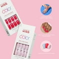 thumbnail image 5 of KISS Salon Color Press on Nails, Main Squeeze, Red, Medium Coffin, 28 Count, 5 of 10