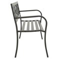 thumbnail image 2 of vidaXL Garden Bench 125 cm Steel Grey, 2 of 4