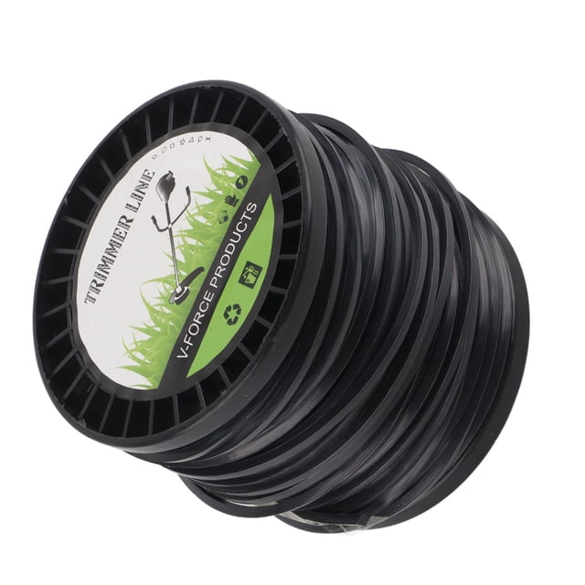 3.3mm String Trimmer Line High Cutting Efficiency Low Noise Quadrate Black Trimmer Line for Lawn Mowers Farm
