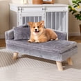 thumbnail image 4 of PETSJOY Elevated Pet Bed for Medium & Small Dogs Puppies Cats Kittens Dog Sofa Bed with Removable Cozy Padded Pad & Pillow, 4 of 10