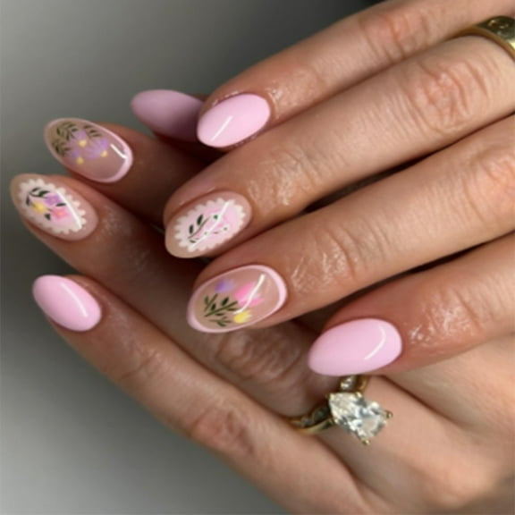 Miiottaa Press On Nail Artificial Nail False Nail Glues On Nail French Tips Fake Nail