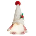 thumbnail image 2 of 1PC Lighted Gnome Christmas Decorations -12 Inch Light Up Christmas Gnomes Plush Doll Ornaments Glitter Sequins Swedish Hat Leprechaun Dwarf Gift Home Table Decor, 2 of 9