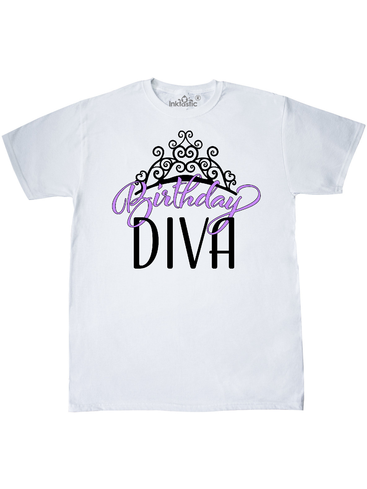 Inktastic Birthday Diva in Purple with 