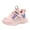 Pink, variant on Otqutp Kids Lace Strap Sneakers Ankle Non Slip Running Sport Shoes Toddler Boys Outdoor Lightweight Breathable Casual Shoes