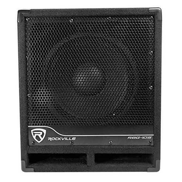 Rockville Bass Gig Active Powered PA Subwoofer DJ/Pro 1200 Watt, 10 inch (RBG10S)