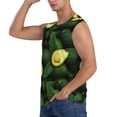 thumbnail image 3 of Balery Fresh Avocados Men's Sleeveless Muscle Shirts Workout Tank Top, Moisture Wicking, Odor Protection-X-Large, 3 of 8