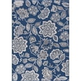 thumbnail image 3 of Madison Transitional 5' x 7' Navy and Cream Polypropylene Indoor Area Rug, 3 of 9