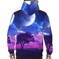thumbnail image 7 of Haiem Dreamy Colorful Starry Sky Patterned Men's Hoodie with Kangaroo Pocket - Ideal Pullover Sweatshirt for Daily Wear, Travel, and Home-Large, 7 of 7