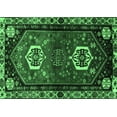 thumbnail image 1 of Ahgly Company Indoor Rectangle Persian Emerald Green Traditional Area Rugs, 2' x 3', 1 of 4