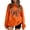 Orange, variant on Fiaer Thanksgiving Sweatshirts for Women Leaf Graphic Long Sleeve Pullovers Crew Neck Baggy Fashion Plus Size Tops Red XL