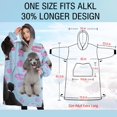 thumbnail image 4 of Oversized Wearable Blanket Hoodie,Poodles Sherpa Blanket Hoodie with Super Pockets,Super Warm Fuzzy Pullover for Women & Men, 4 of 6