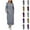 Dark Gray-03, variant on STETMN Hoodies Long Dresses for Women Plus Size Drawstring Maxi Dress with Pocket Fall Winter Warm Dress
