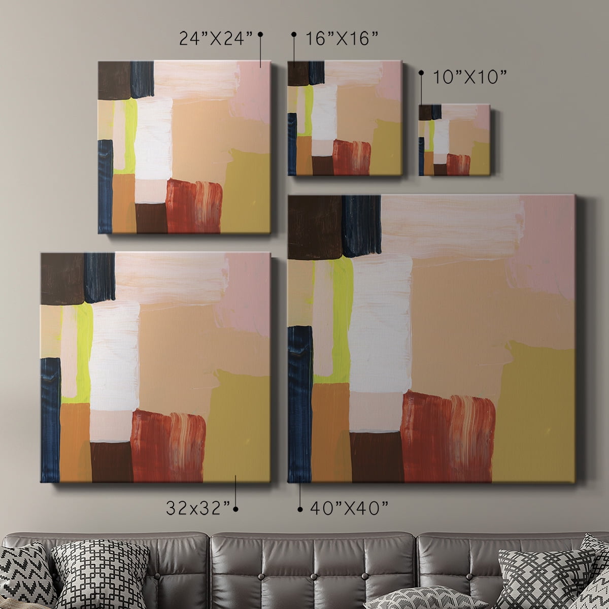 Wexford Home Custom Hourglass I-Premium Gallery Wrapped Canvas, 24" x 24" - Ready to Hang